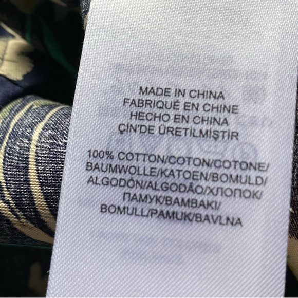 Lauren Ralph Lauren Floral/Bird Print Long-Sleeved Button-Down Top Size M - Picture 7 of 7